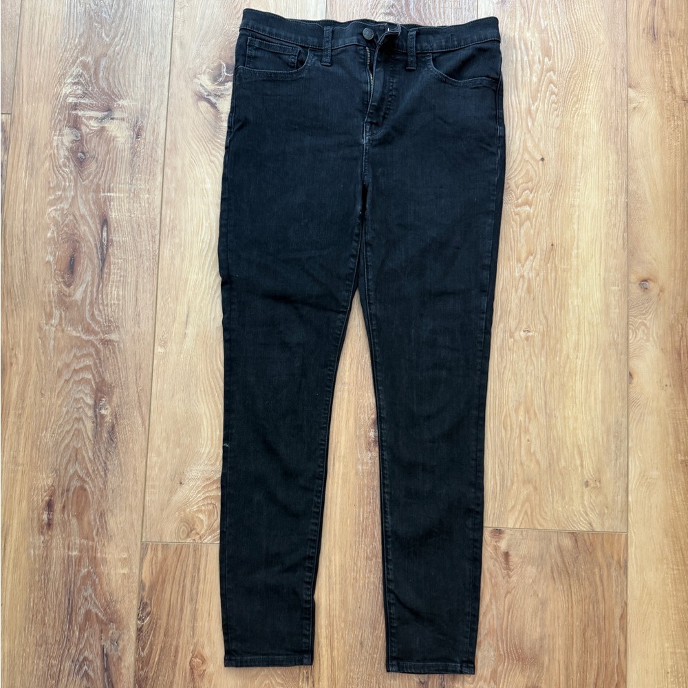 Madewell Black Skinny Jeans Classic Fit: Road Tripper